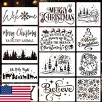 Christmas For Crafts, Reusable Doormat Stencils, Xmas Holiday. Fixed Price $28.48.