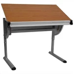 Flash Furniture Adjustable Drawing And Drafting Pewter. Fixed Price $290.99.
