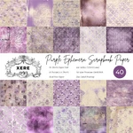 Xere 40 Sheets Purple Scrapbook Paper, 6X6 Ephemera Pattern Pack For Jo.... Fixed Price $22.39.
