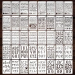 Letter Stencils For Painting, 40PCS 6.8X4 Journal Crafts Reusabl.... Fixed Price $22.27.