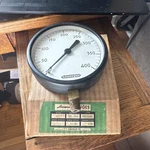 Vintage Antique New Old Lonergan Pressure Gauge 1/4" Npt 41/2 400# Nos Free Sh. Fixed Price $40.59.