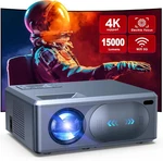 Portable Projector Wifi 2.4 & Ghz And Bluetooth 15000L Jowlurk 4K Support. Fixed Price $65.99.