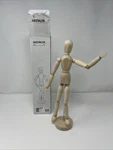 Ikea Gestalta 21576 Artist Drawing Wooden Poseable Mannequin/figure W/base 13". Fixed Price $7.10.