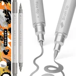 Artistro 2 Silver Dual-tip Acrylic Paint Pens Multisurface Markers For Glass,. Fixed Price $11.97.