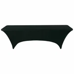 New ! Iceberg 16531 Spandex Fabric Rectangular Table Cover, 8', Black. Fixed Price $29.91.