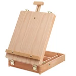 Deayou Tabletop Easel Storage Box, Beechwood Portable Sketchbox For Paintin. Fixed Price $48.95.