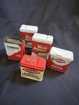 Lot 5 Vintage Spice Tins Iga Acme Sauer Price Rite Black Pepper Kitchen. Fixed Price $24.89.
