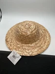 Darice #2814 - Straw Hat Round Top 9 Natural. Fixed Price $10.99.