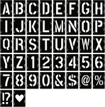 Yeajon 6 Inch Letter Symbol Numbers Craft Stencils, 42 Pcs Reusable Alp. Fixed Price $34.99.