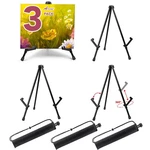 Aroic 3 Pack 14'' Easels, Black Steel For Display, .... Fixed Price $22.96.