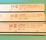 3 - Keuffel Esser K&e Leroy Upper Lower Case Numbers Lettering Templates. Fixed Price $19.99.