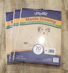 Lot Of 3 Ucreate Manila Drawing Paper Standard Weight 9 X 12 70 Sheets New. Fixed Price $22.49.