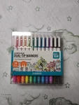 Pen+gear Fine & Chisel Dual-tip Markers Retractable Gel Pens, 24 Count. Fixed Price $13.00.
