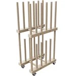 Art Storage Rack - Canvas & Paper Stand With Handle Caster Wheels F.... Fixed Price $75.22.