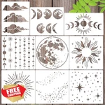 Sunverse Moon Stencil For Painting. Fixed Price $27.99.