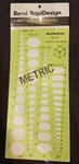 Berol Rapidesign R-2077 Metric Ellipse Master Template. Fixed Price $14.98.