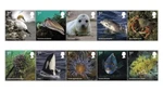 Royal Mail 2021 - Wild Coast Marine Life Animals Set Of 10 Stamps Mnh. Fixed Price $16.00.