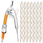 Sayaya 64 Pieces Compass For Geometry With Pencil, Metal Drawing Tool. Fixed Price $77.57.