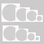 Large Circle Stencil For Painting,reusable Plastic 8 Pcs Templates Ste.... Fixed Price $11.69.