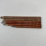 Vtg Generals Charcoal Artist Sketching Pencil Lot 557 6B 2B 4B 558 White Black. Fixed Price $12.99.