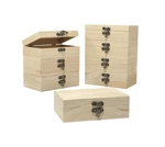 Cregugua Pack Inch Unfinished Wooden Box For 6"X4"X2" *8, Brown. Fixed Price $33.90.