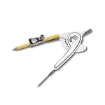 Charles Leonard Ball Bearing Compass With Golf Pencil, Metal, Up To 12 Inch. Fixed Price $14.48.