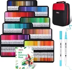 Zscm 160 Colors Duo Tip Brush Markers Pen Set, Artist Fine And. Fixed Price $83.79.