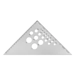 Alumicolor Aluminum 8 Inch Calibrated Drafting Triangle, 45/90 Degree. Fixed Price $20.42.
