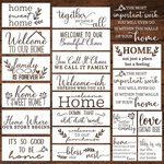 Keluna Welcome Home Stencils, 20 Pcs Large Sweet Plastic Template Letters F. Fixed Price $24.73.