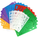 Kids Art Kit: 25 Pcs Plastic Drawing Stencils, 400+ Shapes, Crafts. Fixed Price $22.48.