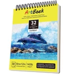 Watercolor Pad 9X12 Inch 32 Pcs 140LB/300GSM 100% Cotton Cold Pressed Art. Fixed Price $34.37.