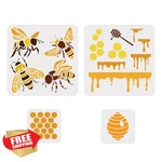 Doodlream Bee Honeycomb Stencil. Fixed Price $20.00.