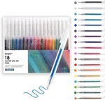 Grabie Glitter Gel Pens, 18 Colors For Adult Coloring Books, Journa. Fixed Price $35.28.