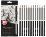 12 Pcs Creative Mark Premium Black Colored Pencils For Drawing Blending Art. Fixed Price $20.23.