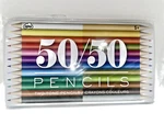 Two Tone Colored Pencil Tin Set Of 16 Colors By Npw London. Fixed Price $25.31.