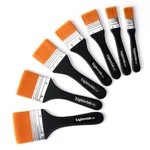 Set Of 7 Flat Brushes For Applying Gesso, Acrylic Paint, Oil Wat.... Fixed Price $29.92.