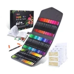 Zscm 60 Colors Markers For Adult Coloring Books No Bleeding - D... Fast Usa Ship. Fixed Price $29.99.