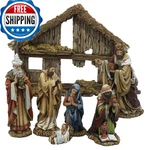 Kurt Adler 6-INCH Resin 7-PIECE Nativity Set Christmas Decor. Fixed Price $100.63.