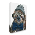 Stupell Industries Modern Sloth Funny Animal Portrait Drawing Canvas Wall Art.... Fixed Price $46.47.