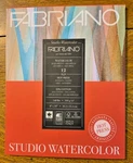 Fabriano Studio Watercolor Pad Hot Press 8" X 10" 12 Sheets. Fixed Price $12.00.