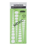 Rapidesign Metric Ellipses Master Template, Projections Of 25, 35, 45 And 60 .... Fixed Price $31.82.