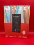 Fabriano Studio Watercolor Paper 140 Lb 9" X 12" Sheets Hot Press 25% Cotton. Fixed Price $9.95.