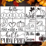Fall Stencils Reusable Hello Pumpkin Design For & Wood Signs. Fixed Price $30.88.