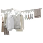 Dancrul Foldable Wall Mounted 3-FOLD Clothes Drying Rack, White Space Saver. Fixed Price $68.08.