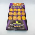 Fun World Pumpkin Carving Kit 20 Pc W/ 12 Stencils Family Halloween Tools. Fixed Price $15.99.