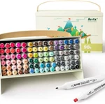 Arrtx Alp 90 Colors Alcohol Markers Dual Tips Pen For Beginners & Artist. Fixed Price $49.59.