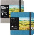 Funto Watercolor Journal, Square, 5.5X5.5, Portable 2-PACK, 48 Pages Each, Gr.... Fixed Price $35.99.