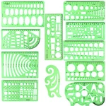 11PCS Geometric Drawings Templates Drafting Stencils Measuring Tools Betybedy.... Fixed Price $18.05.
