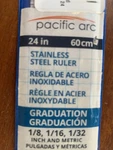 Pacific Arc 24 Stainless Steel Ruler With Inch/metric Conversion Table. Fixed Price $17.89.