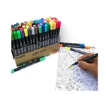 48 Colors Dual Brush Marker Soft Flexible Tips For Drawing Blending As Aquare.... Fixed Price $94.64.